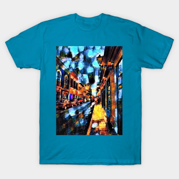 Misty Old San Juan Impressionist Painting T-Shirt by EloiseART